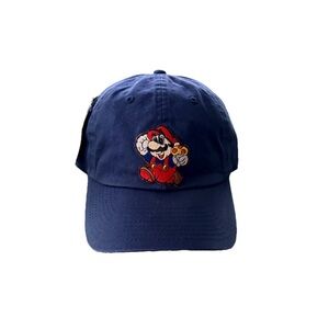 bestir Navy Blue Super Mario Dad Hat | Adjustable Unisex Cotton Cap